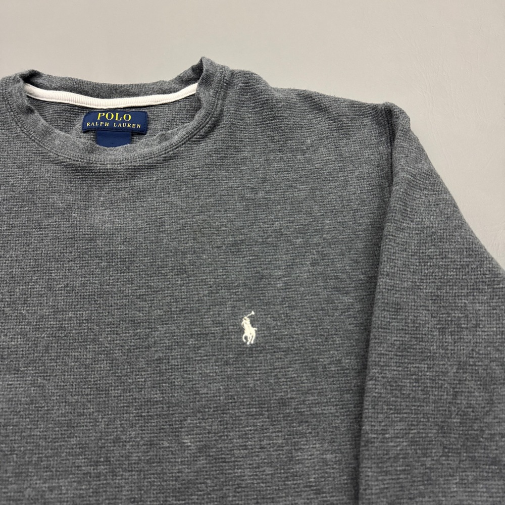 Polo Ralph Lauren Waffle Knit Thermal Shirt Preppy Pony XL - Picture 5 of 5